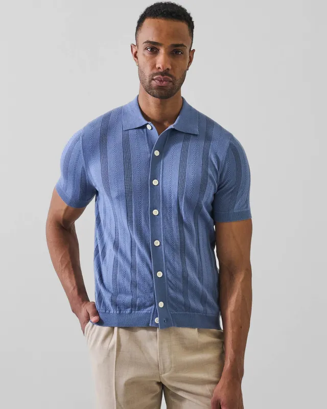Cotton Cashmere Knit Shirt made by Patrick Assaraf