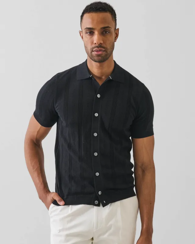 Cotton Cashmere Knit Shirt made by Patrick Assaraf