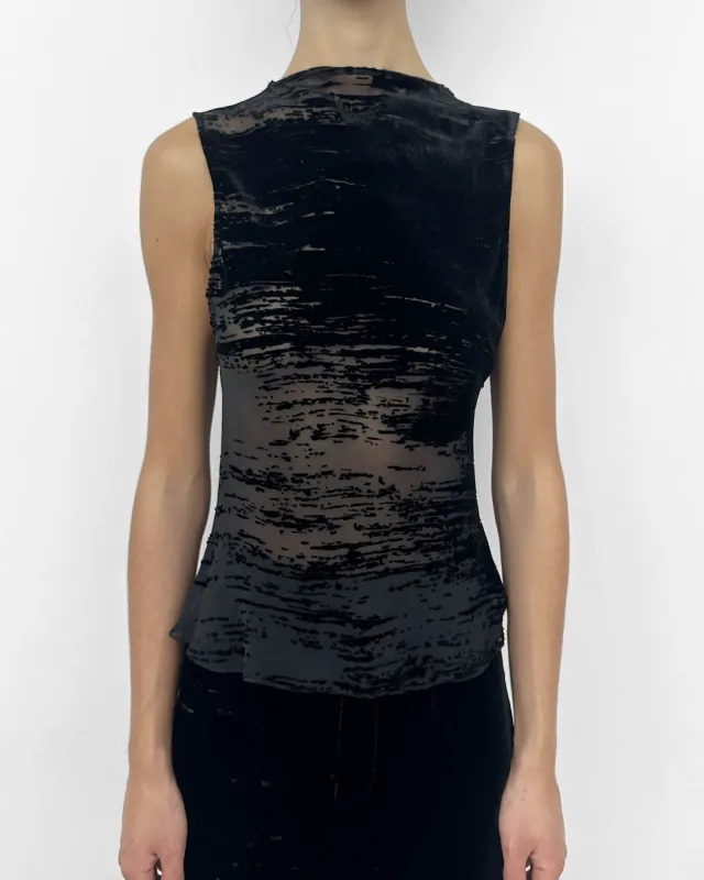 Glitch Boat Top made by GRACE LING