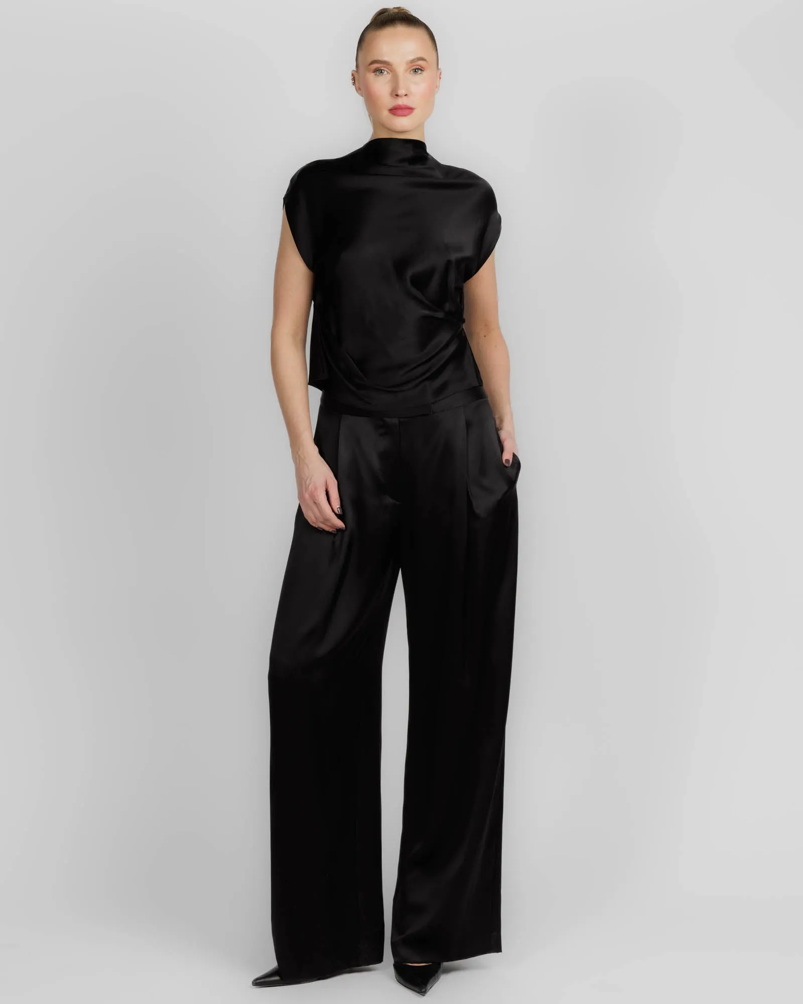 High Neck Drape Top sold by TNT Fashion product image thumbnail 2