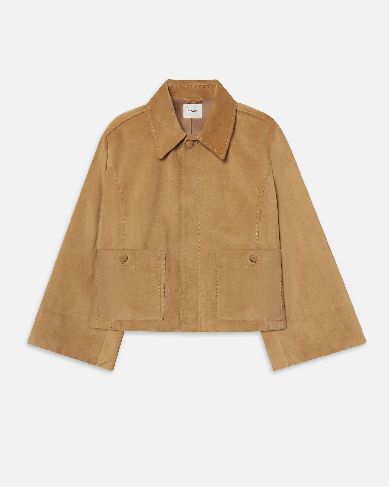 The Mini Suede Swing Jacket sold by TNT Fashion
