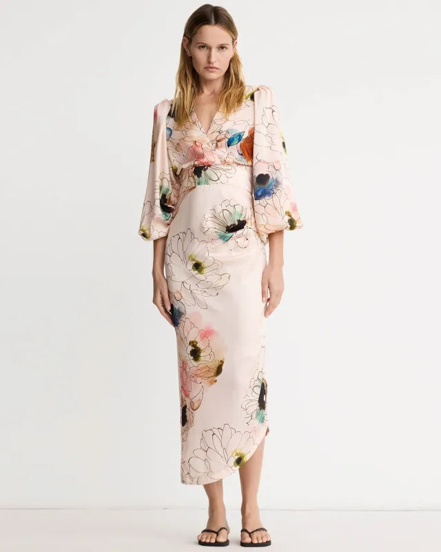 Asymmetrical Midi Dress made by Smythe