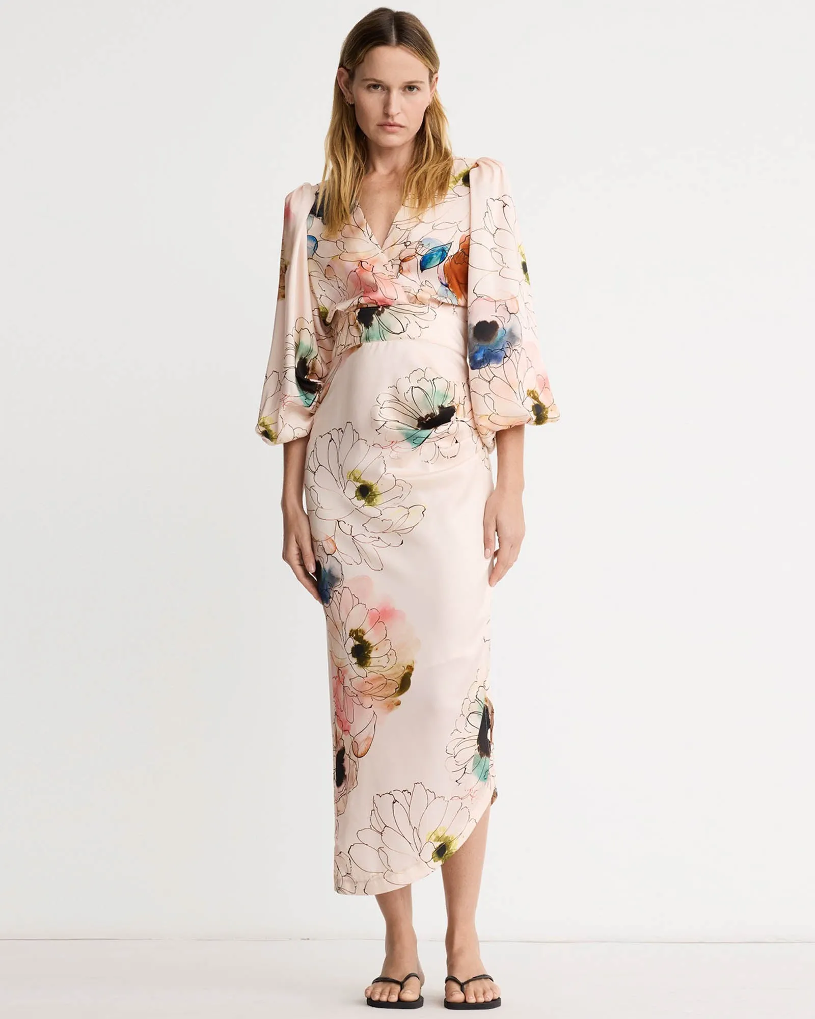 Asymmetrical Midi Dress sold by TNT Fashion