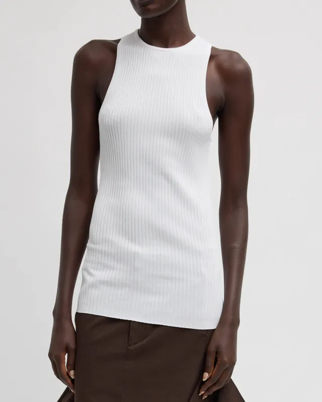 Ribbed Cutout Tank made by Tibi