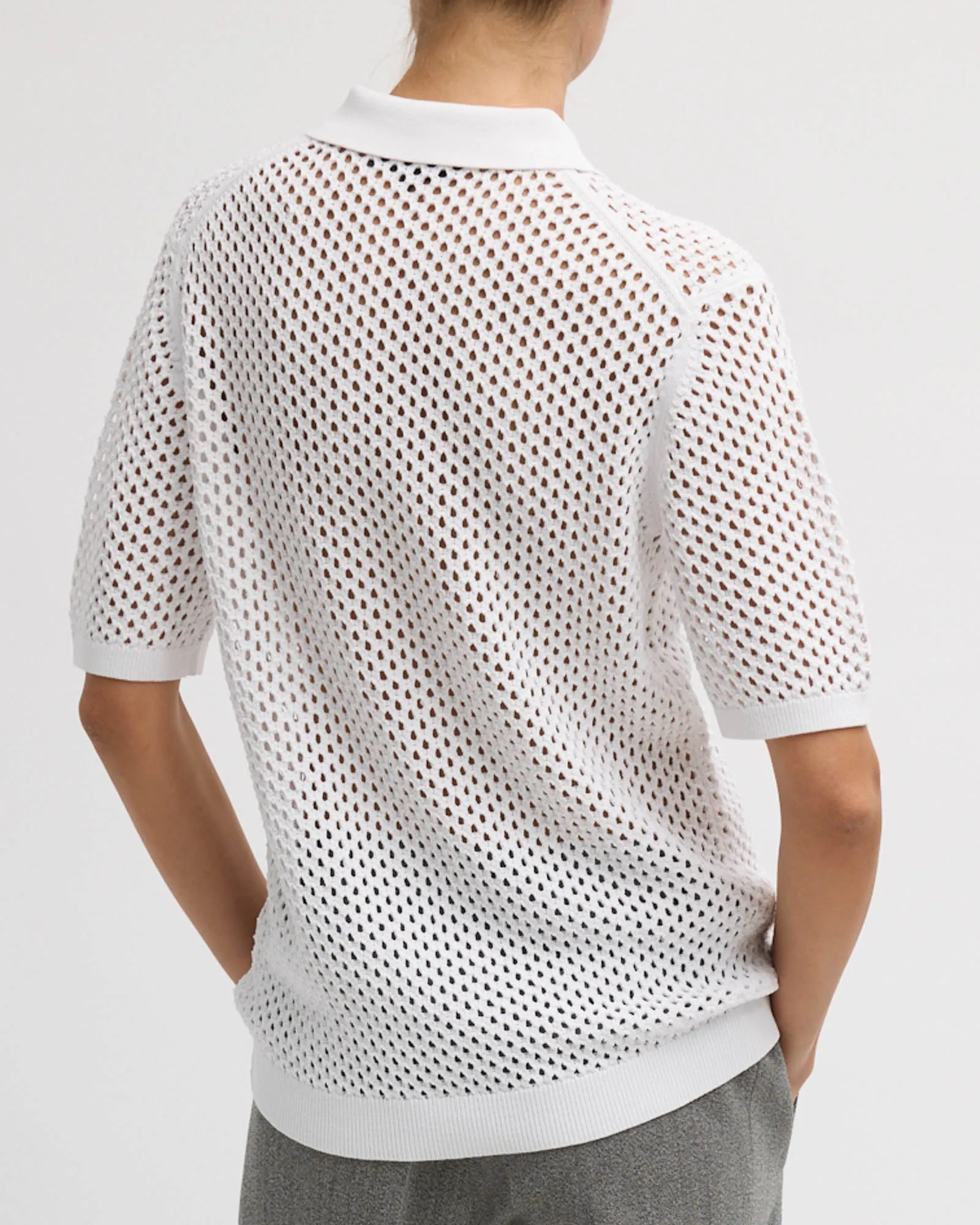 Crochet Slim Polo sold by TNT Fashion product image thumbnail 3