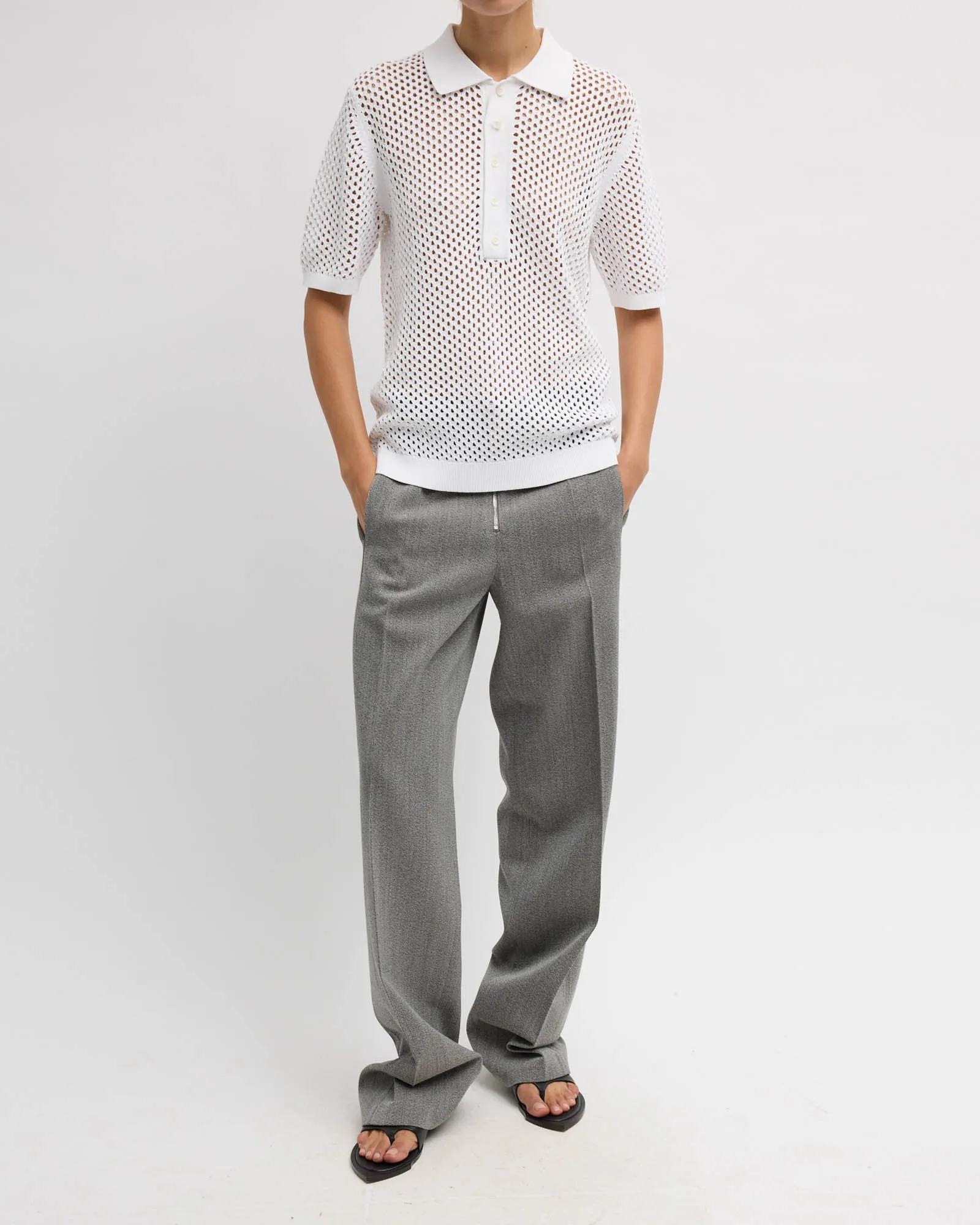 Crochet Slim Polo sold by TNT Fashion product image thumbnail 2