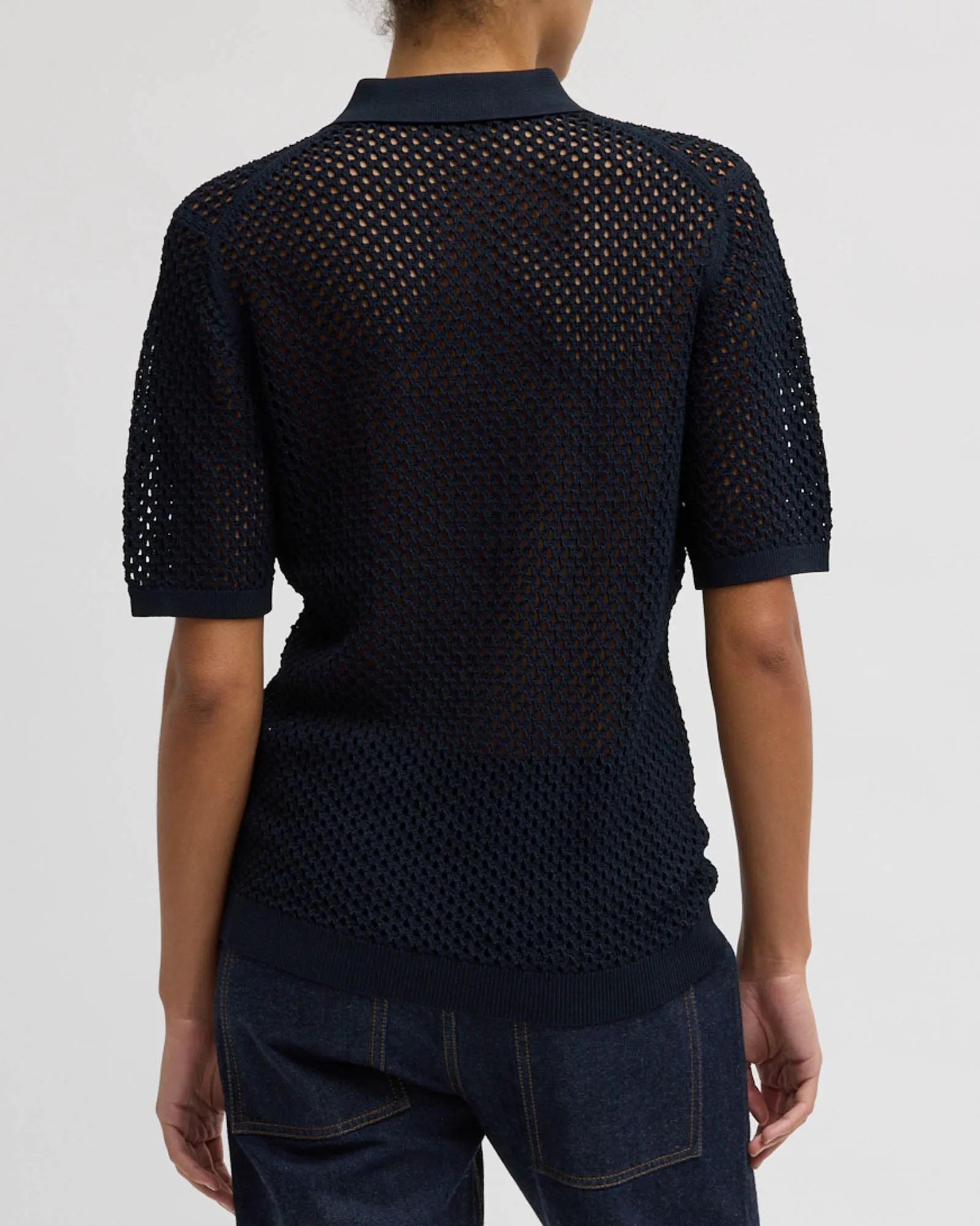 Crochet Slim Polo sold by TNT Fashion product image thumbnail 3