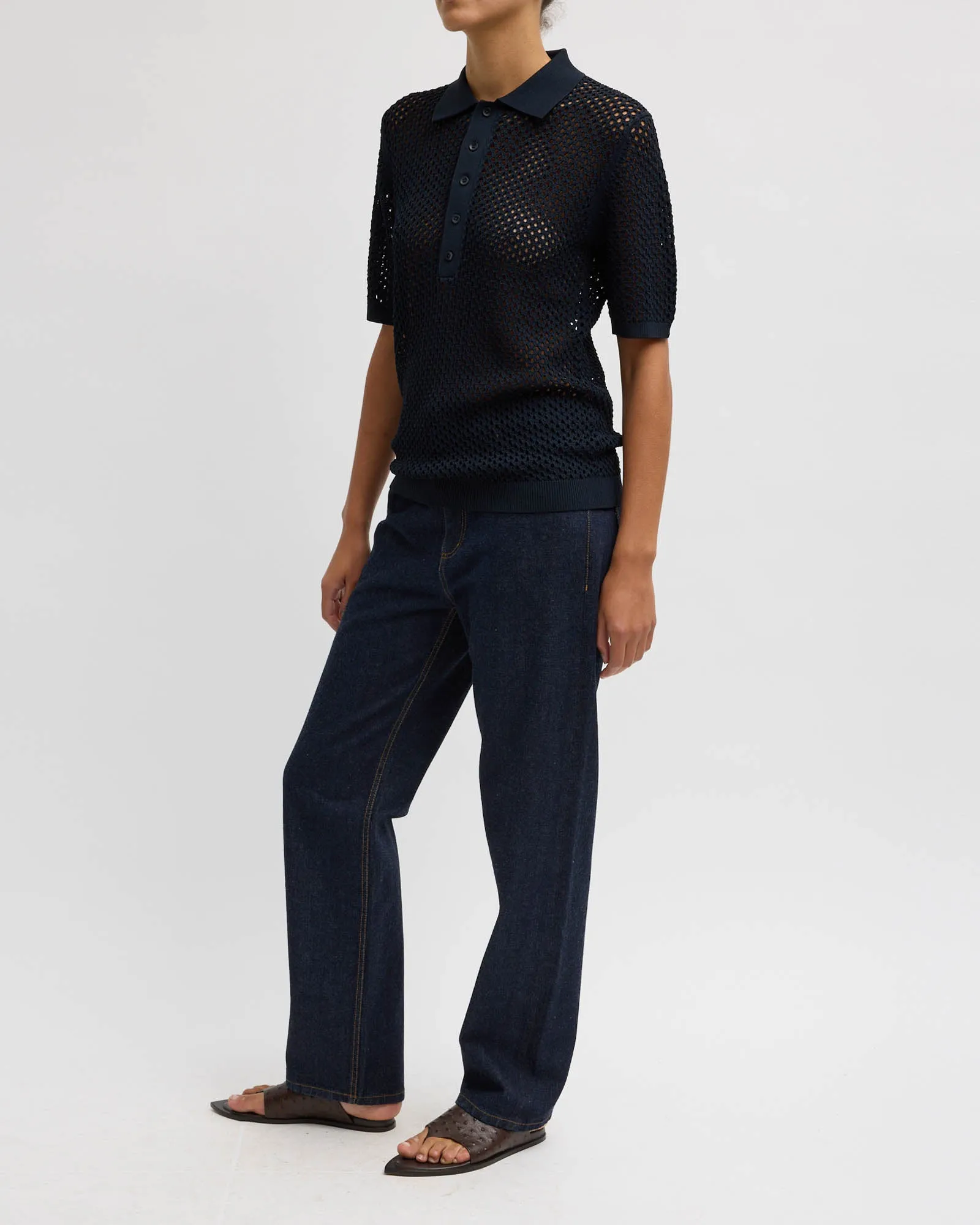 Crochet Slim Polo sold by TNT Fashion product image thumbnail 4