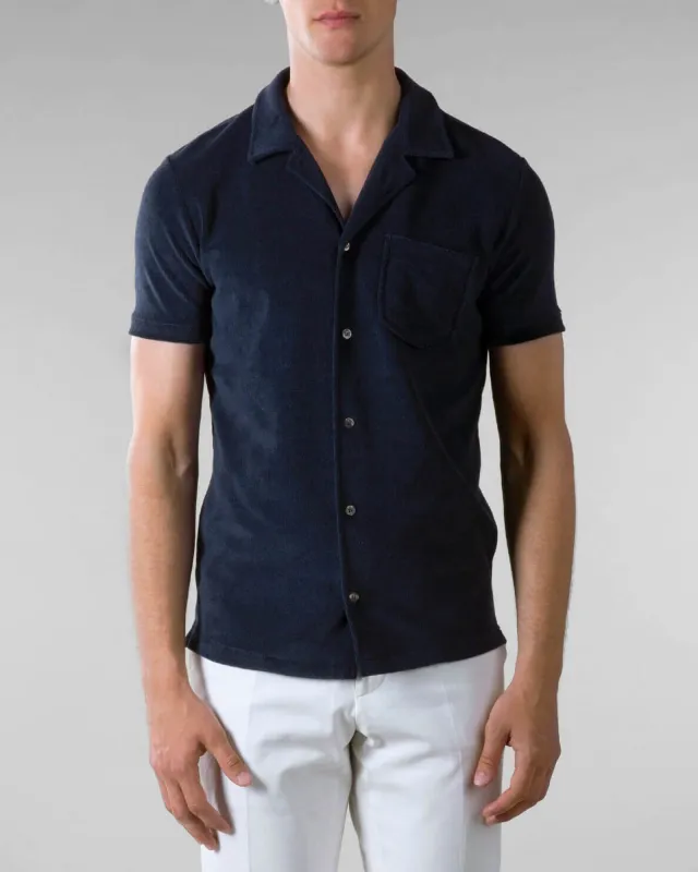 Terry Short Sleeve Resort Blouse made by Aurelien