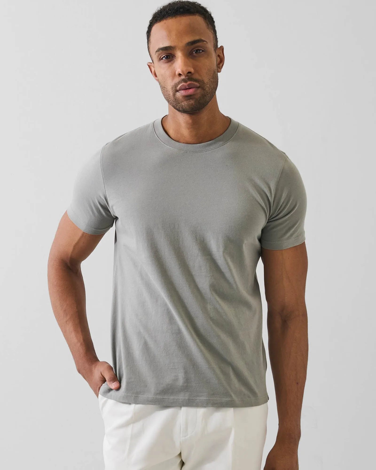 Organic Pima Cotton Crewneck T-Shirt sold by TNT Fashion
