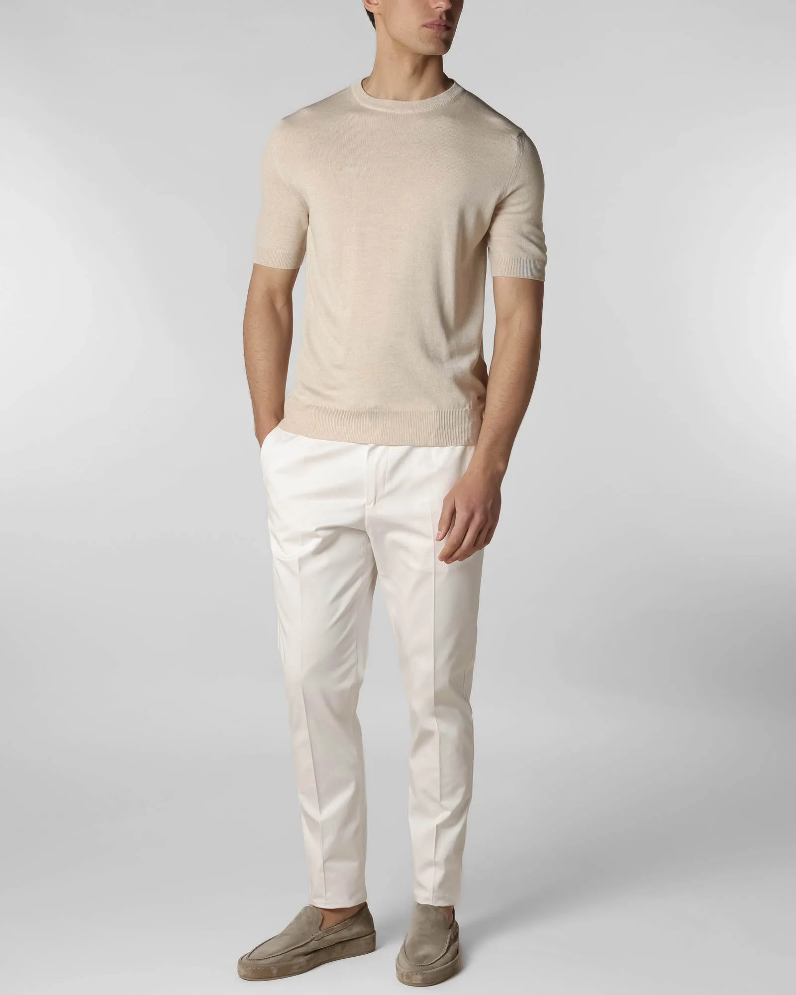 Light Beige T-Shirt sold by TNT Fashion product image thumbnail 2