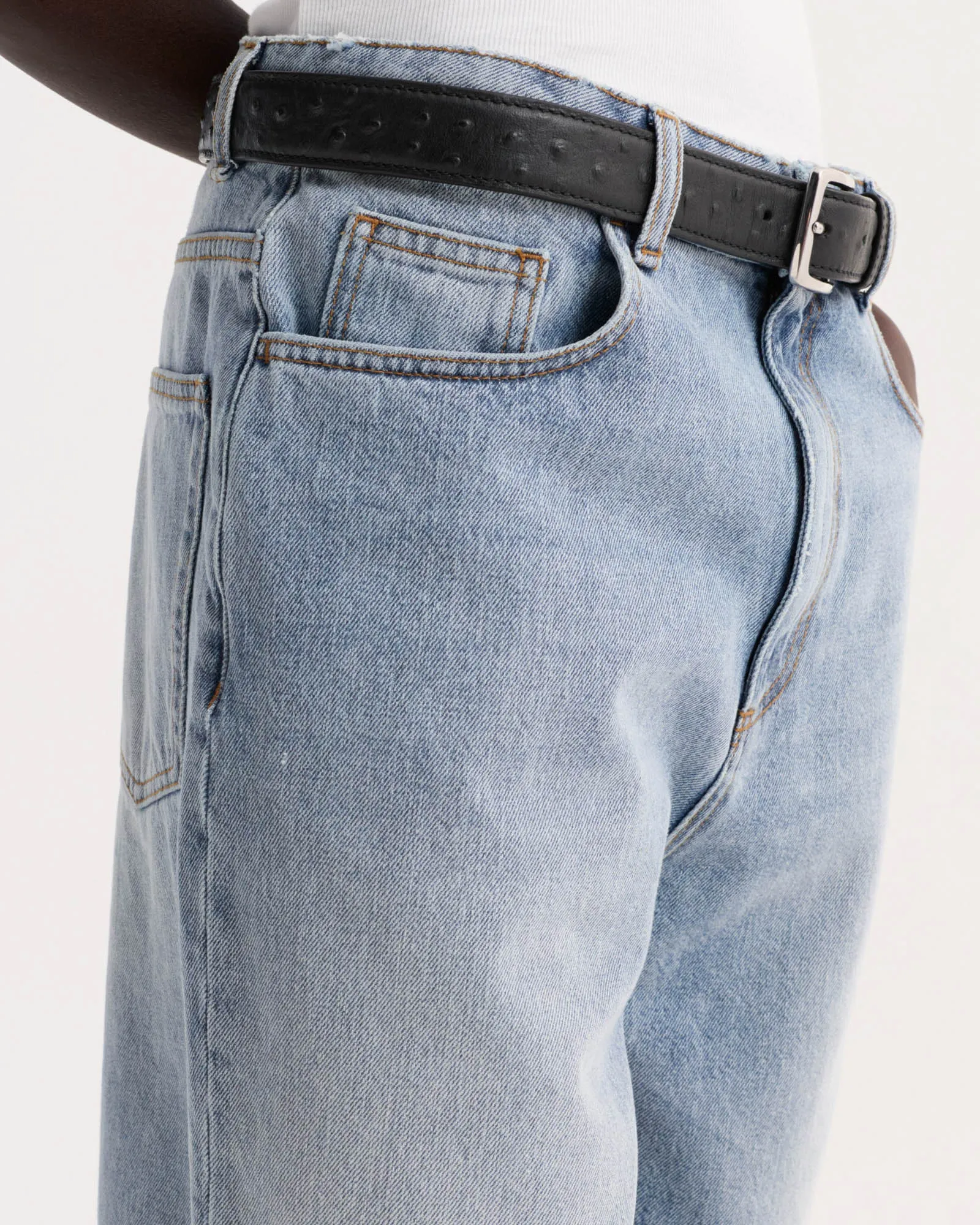 Baggy Fit Denim Shorts sold by TNT Fashion product image thumbnail 5