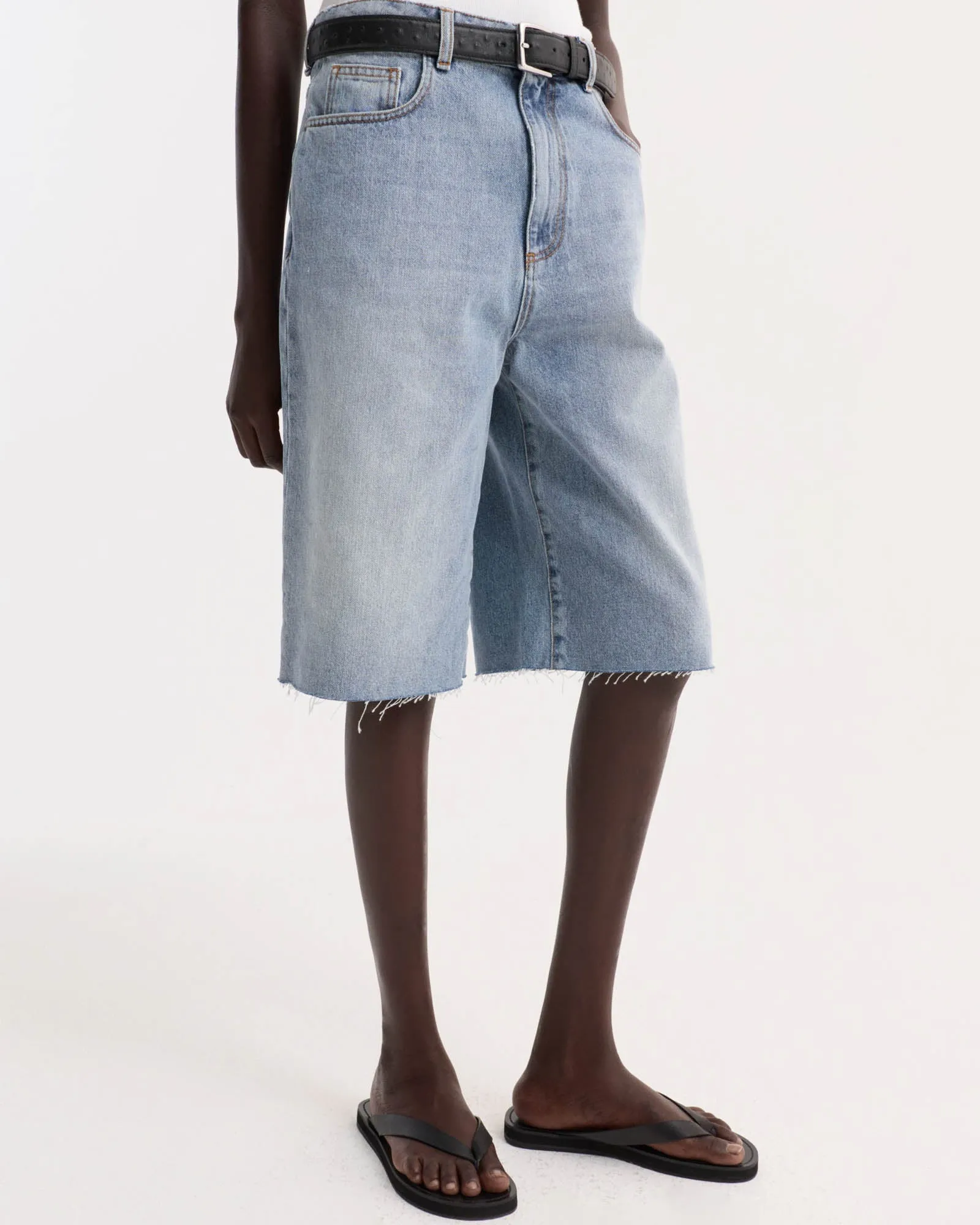 Baggy Fit Denim Shorts sold by TNT Fashion product image thumbnail 4