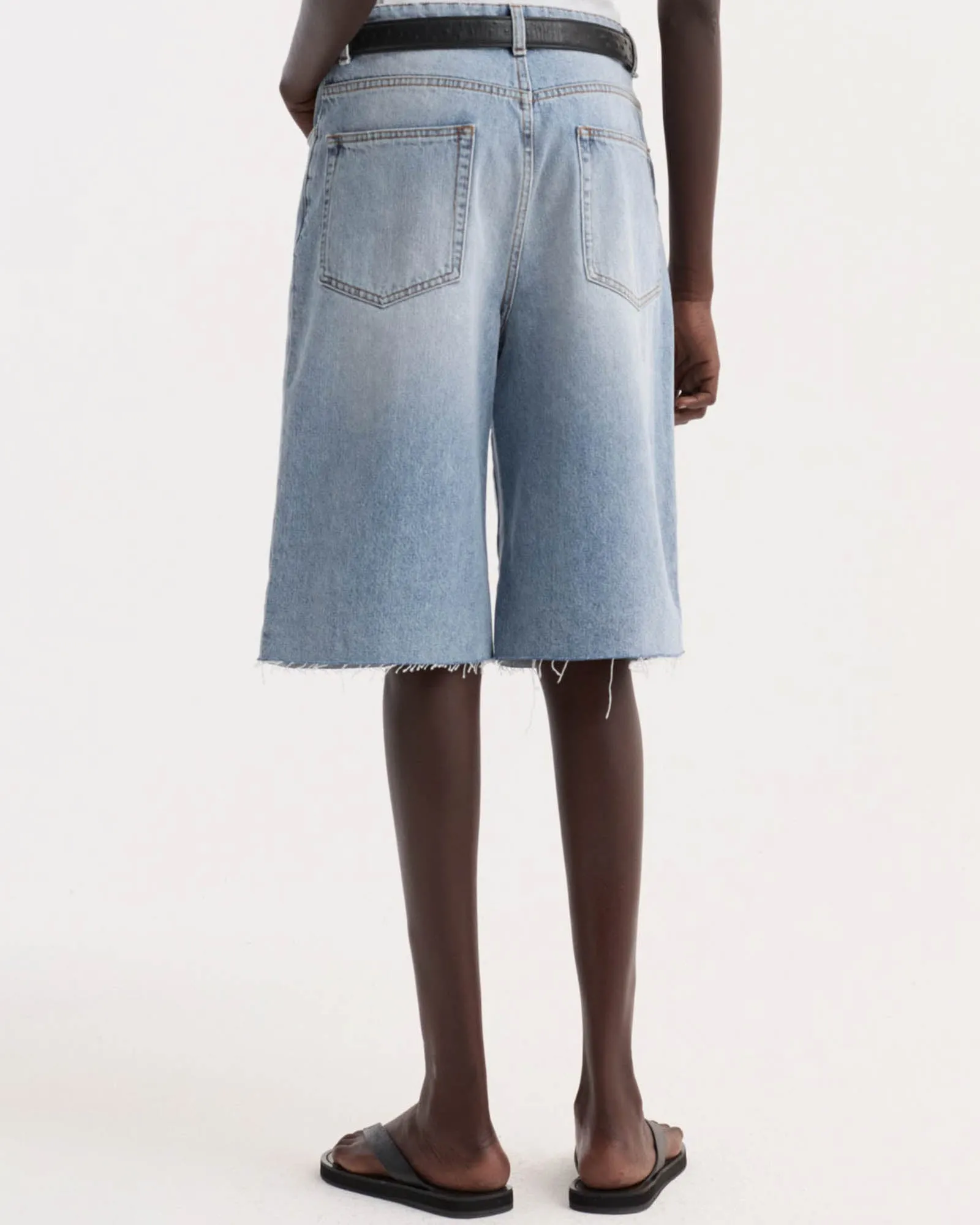 Baggy Fit Denim Shorts sold by TNT Fashion product image thumbnail 3