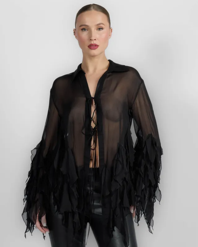 Georg Ruffle Top made by Blumarine