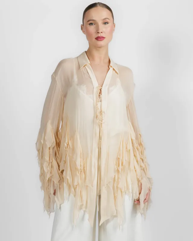 Georg Ruffle Top made by Blumarine