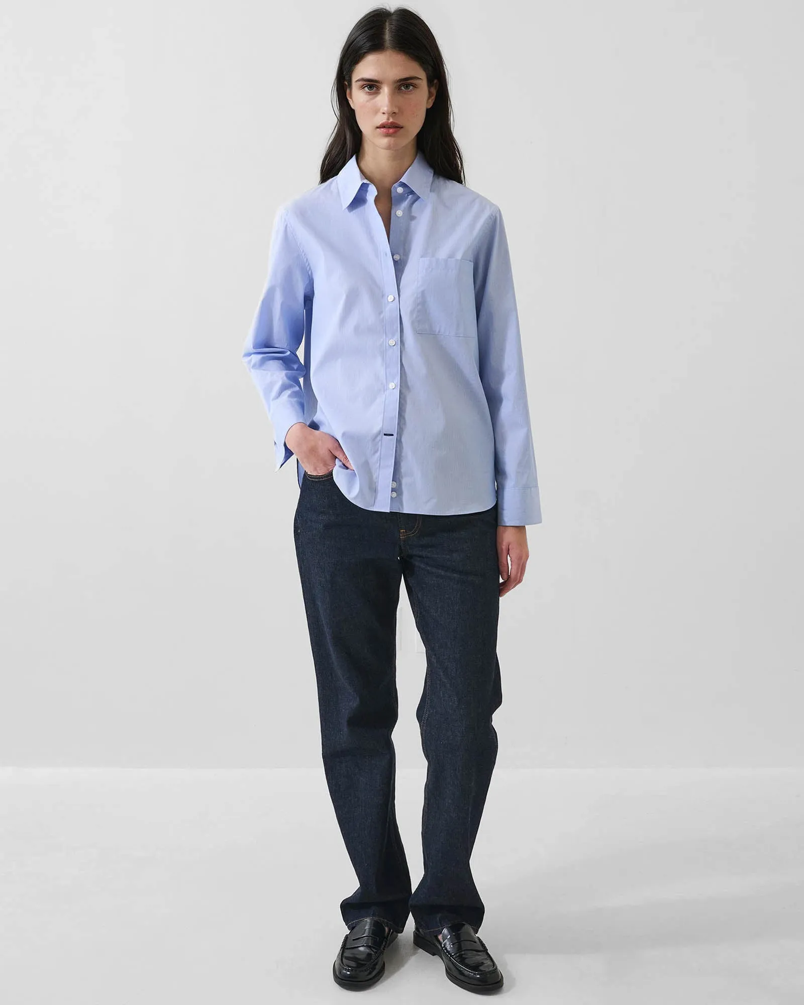 Cotton Stripe Boyfriend Pocket Shirt sold by TNT Fashion product image thumbnail 2