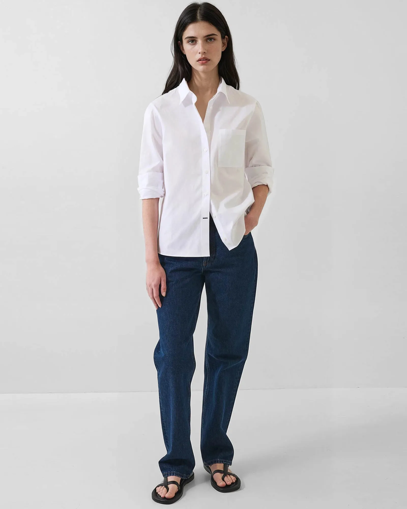 Cotton Boyfriend Pocket Shirt sold by TNT Fashion product image thumbnail 2