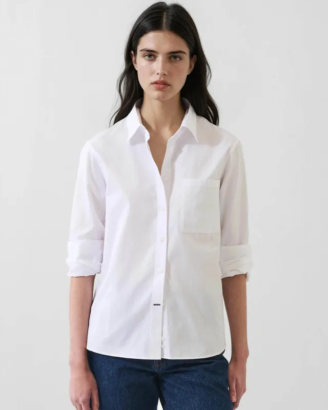Cotton Boyfriend Pocket Shirt made by Patrick Assaraf