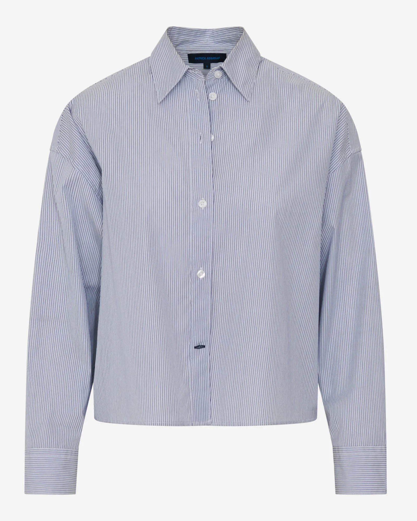Cotton Stripe Boxy Shirt sold by TNT Fashion product image thumbnail 4