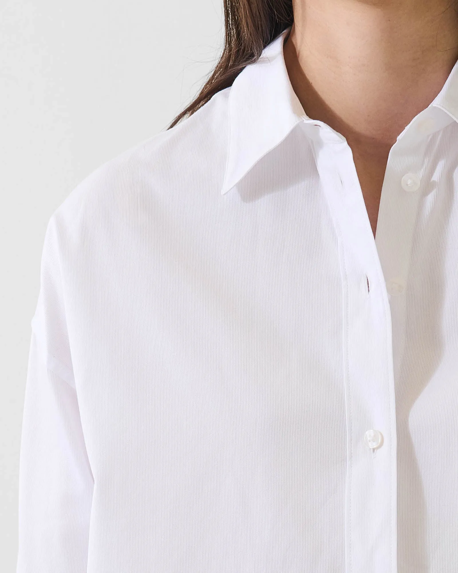 Cotton Stripe Boxy Shirt sold by TNT Fashion product image thumbnail 3