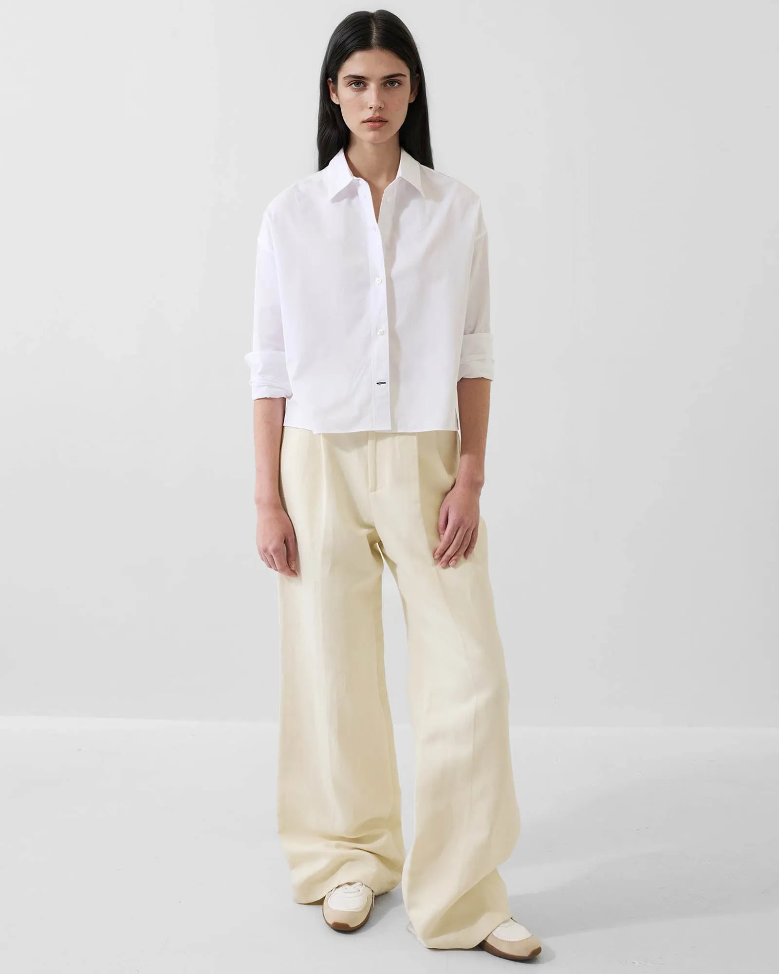 Cotton Stripe Boxy Shirt sold by TNT Fashion product image thumbnail 2