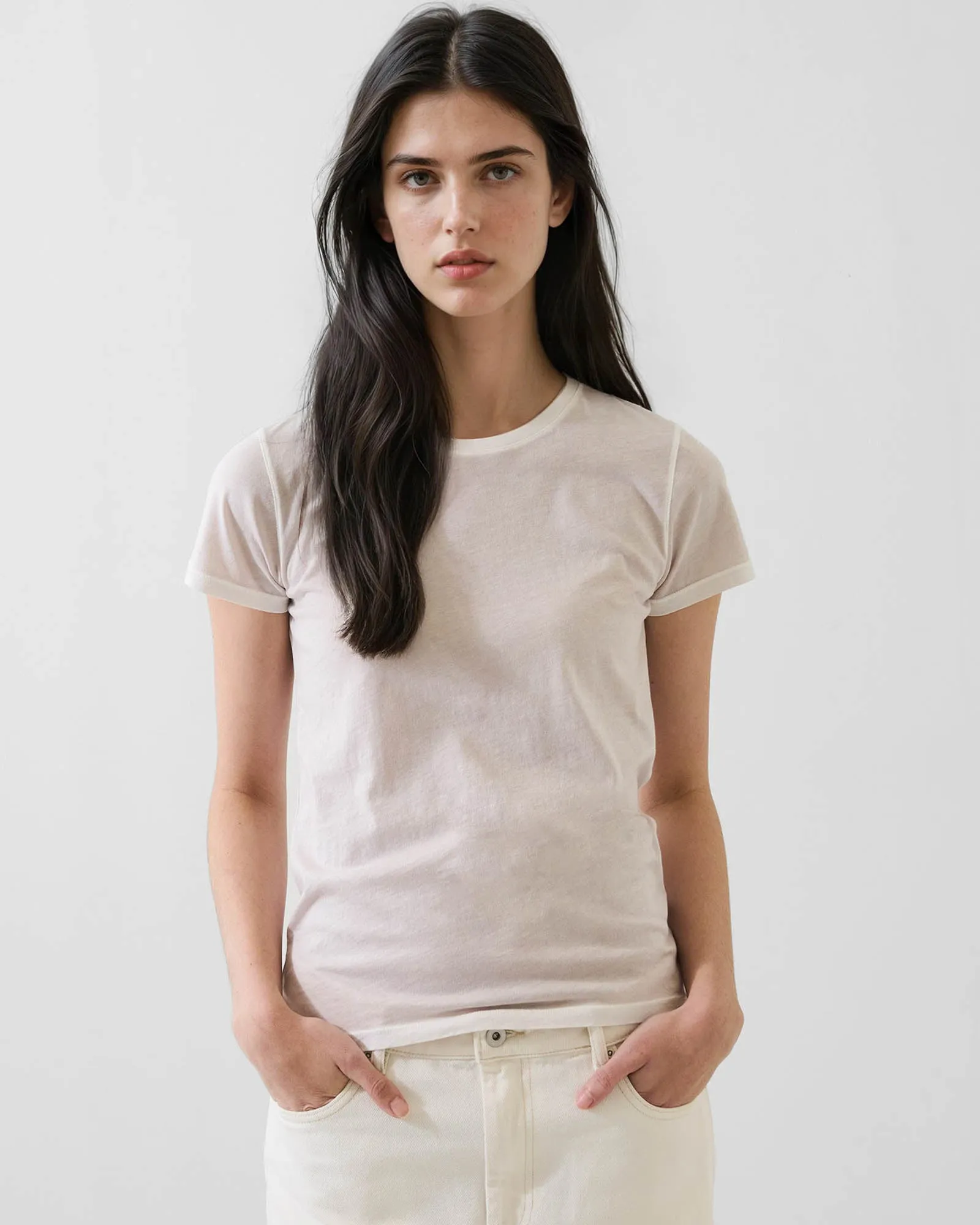 Reverse Spray Lightweight Pima Cotton Classic T-Shirt sold by TNT Fashion product image thumbnail 2