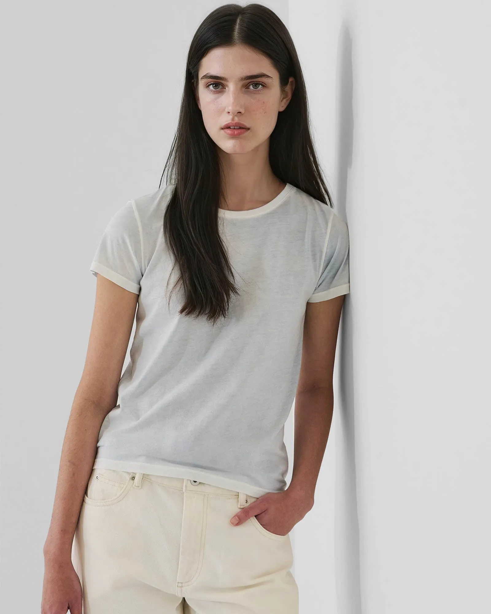 Reverse Spray Lightweight Pima Cotton Classic T-Shirt sold by TNT Fashion product image thumbnail 2