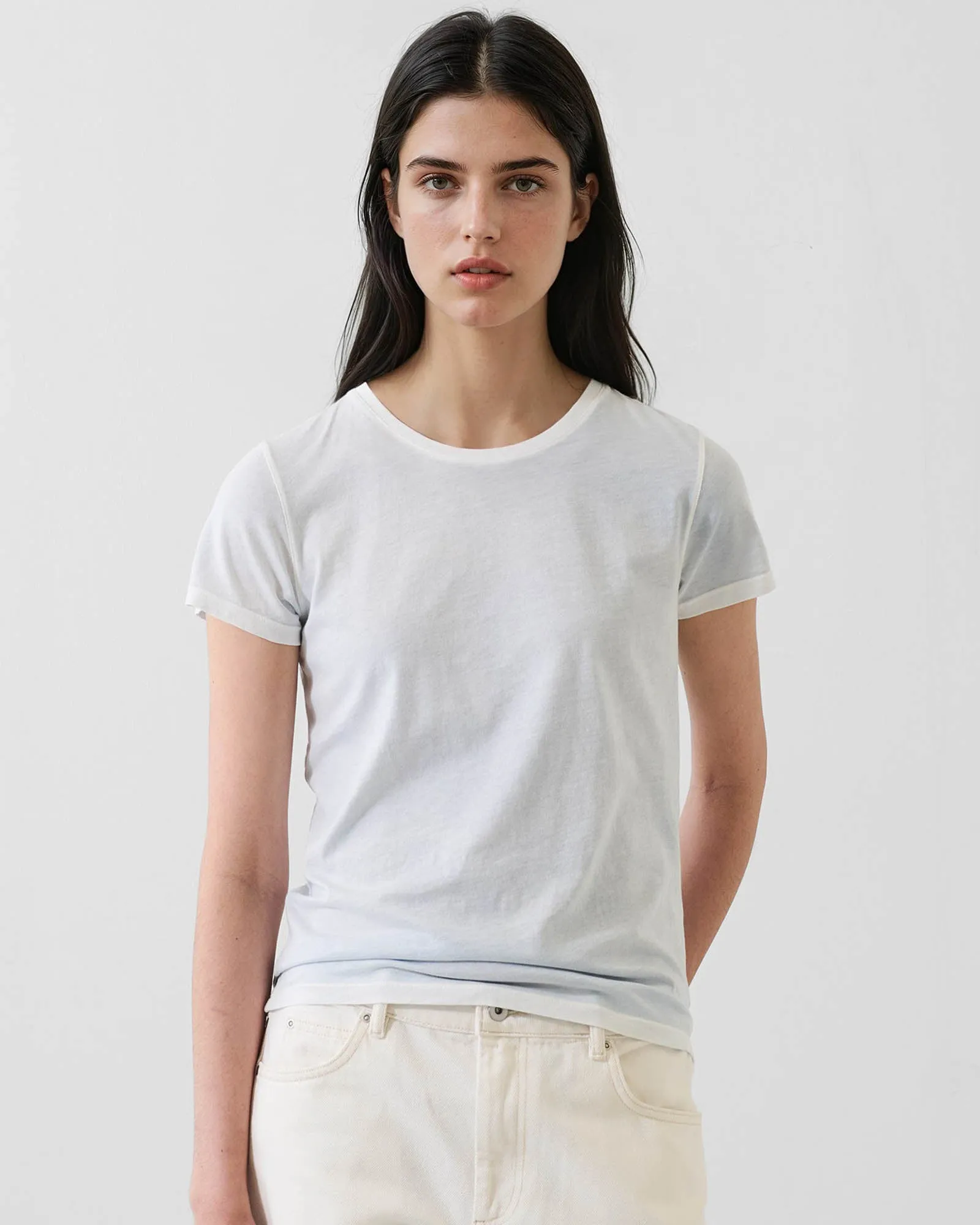 Reverse Spray Lightweight Pima Cotton Classic T-Shirt sold by TNT Fashion