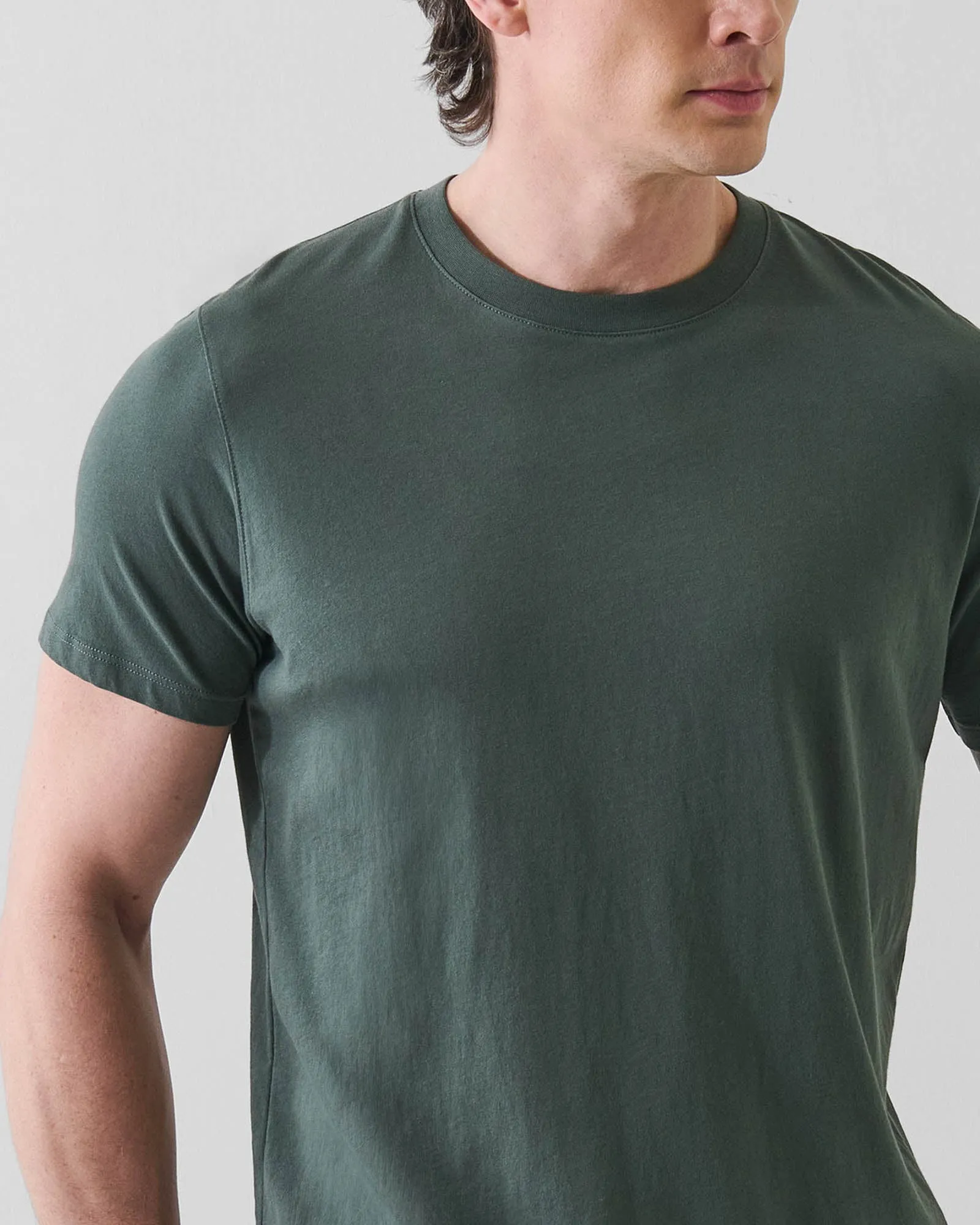 Organic Pima Cotton High Neck T-Shirt sold by TNT Fashion product image thumbnail 4
