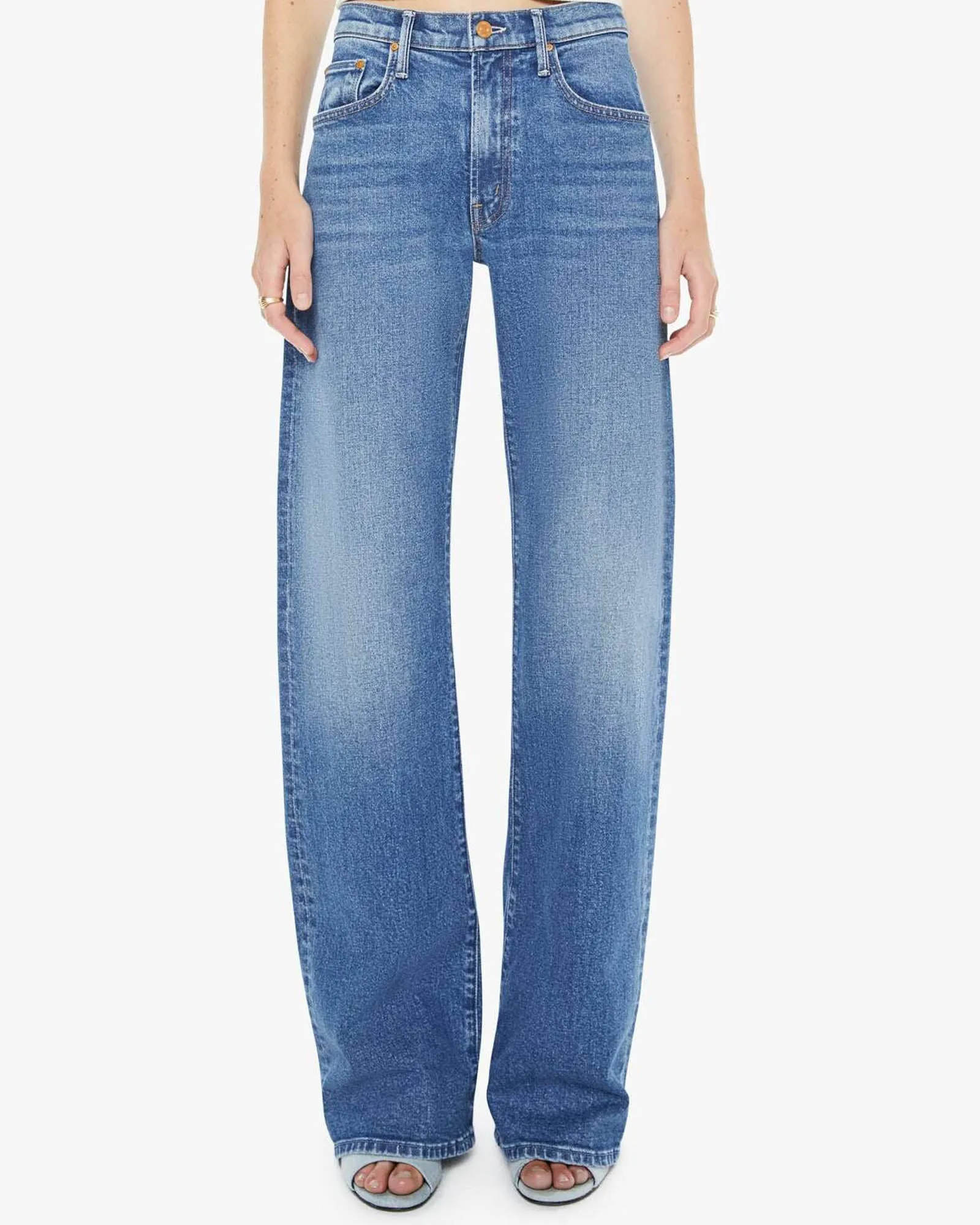 The Mid Rise Lasso Heel Jean sold by TNT Fashion