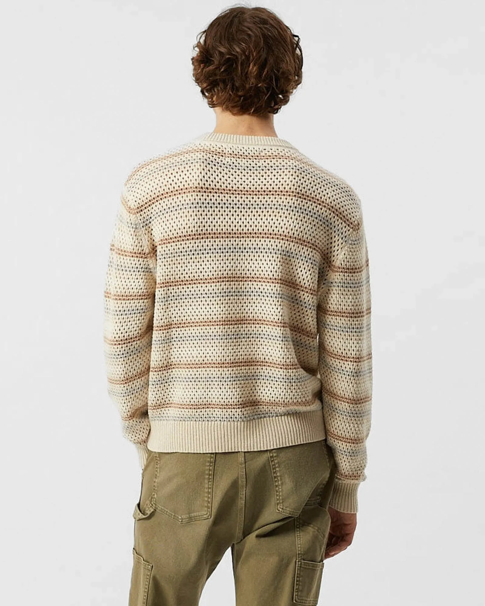 Linen Stripe Pointelle Crewneck sold by TNT Fashion product image thumbnail 3