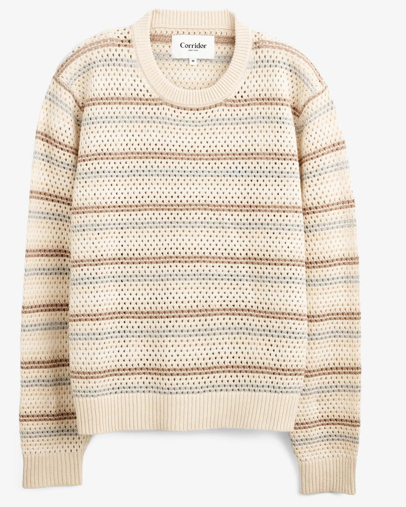 Linen Stripe Pointelle Crewneck sold by TNT Fashion product image thumbnail 5