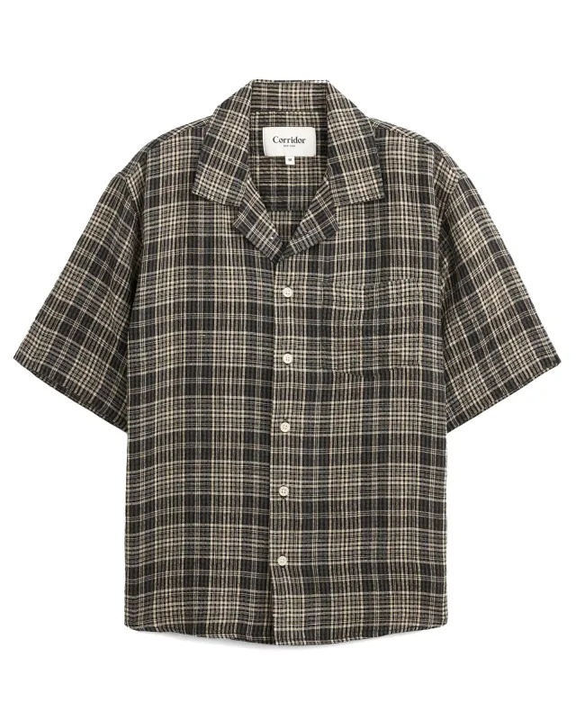 Plaid Seersucker Short Sleeve made by Corridor