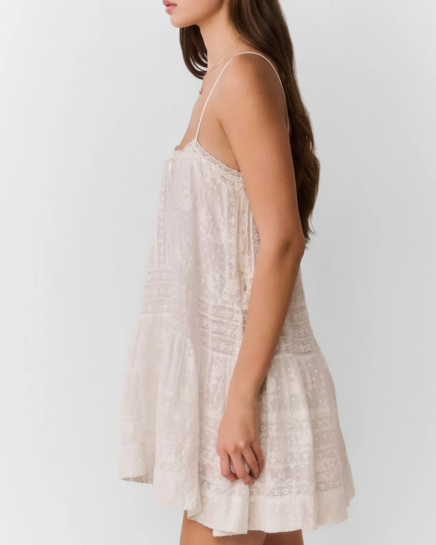 Vionett Cotton Victorian Mini Dress sold by TNT Fashion product image thumbnail 3