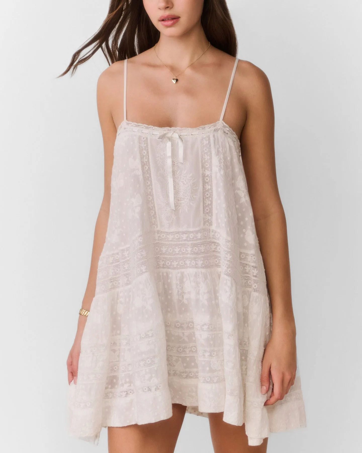 Vionett Cotton Victorian Mini Dress sold by TNT Fashion
