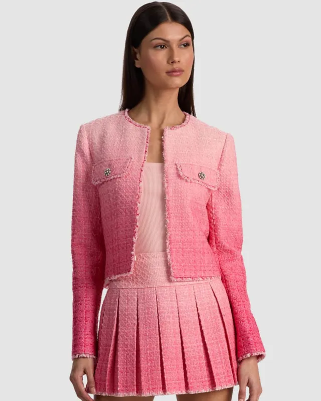Dumont Tweed Jacket made by Alice + Olivia
