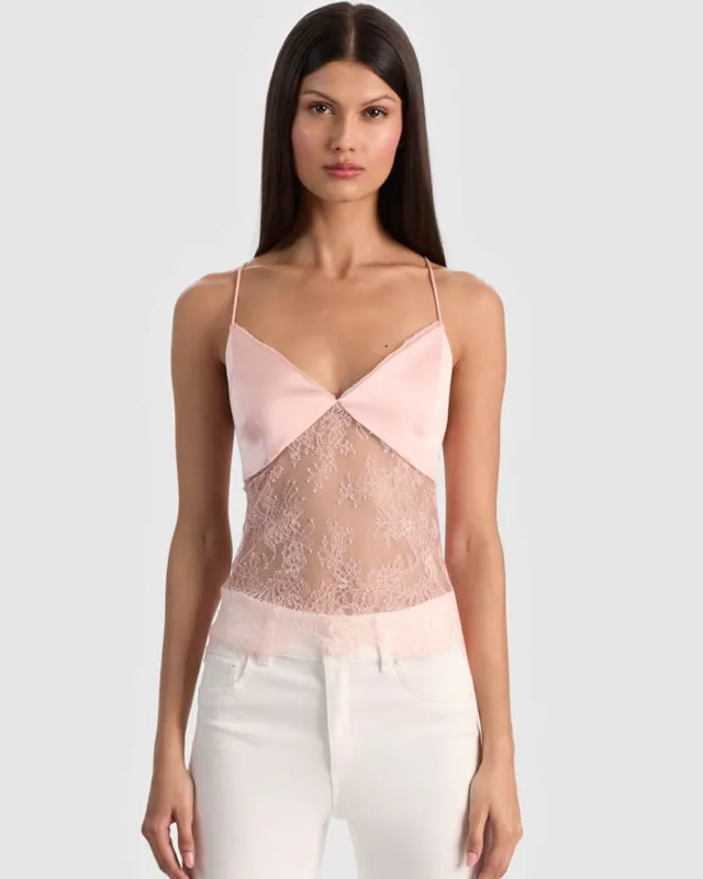 Julietta Lace Tank made by Alice + Olivia