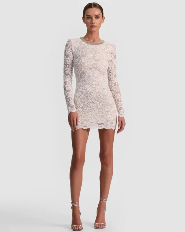 Inka Embellished Lace Dress made by Alice + Olivia