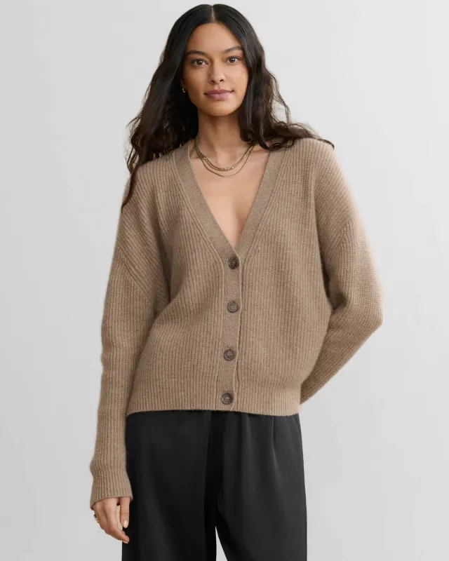 Cropped Cashmere Cocoon Cardigan made by Jenni Kayne