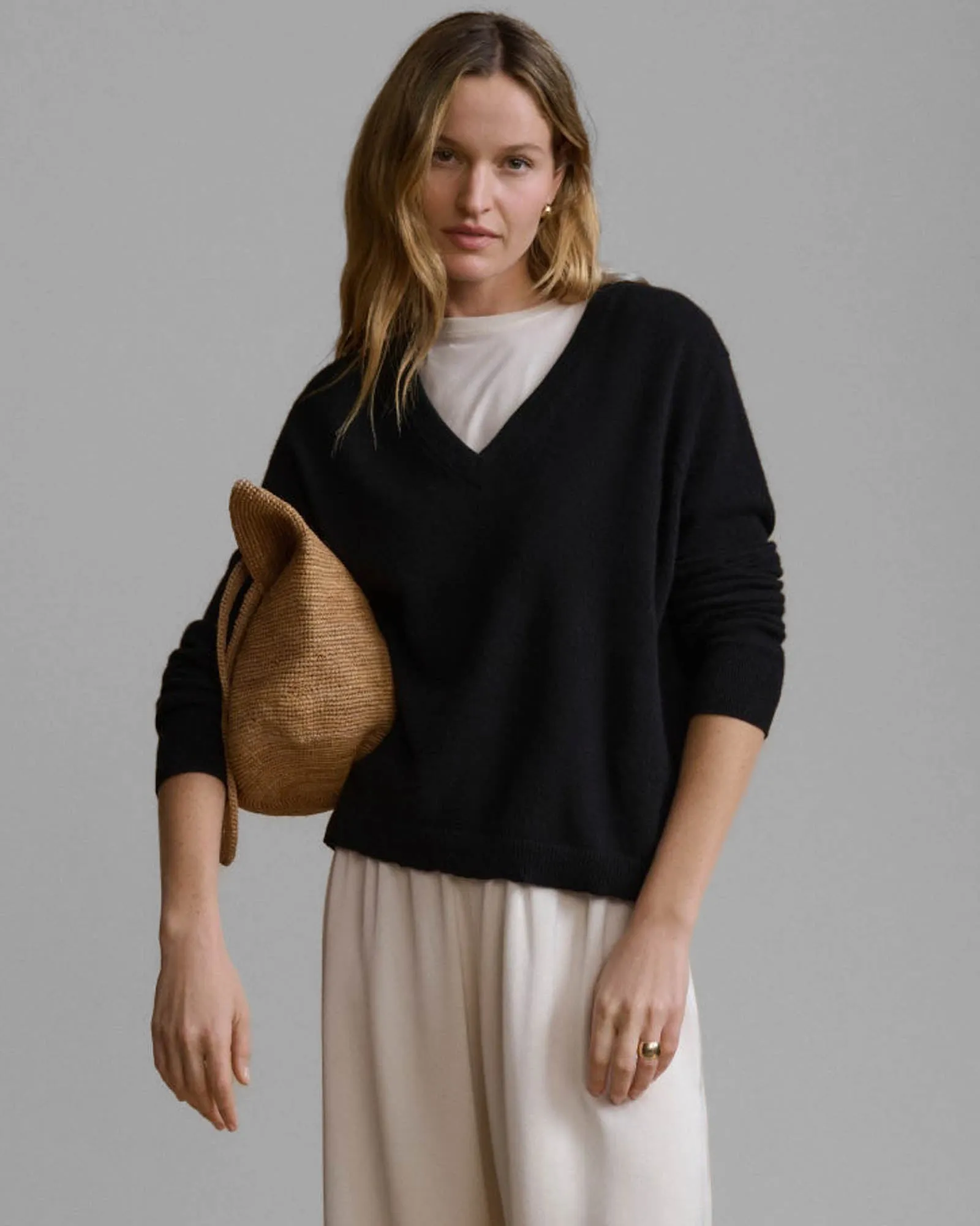 Flynn Cashmere V-Neck sold by TNT Fashion