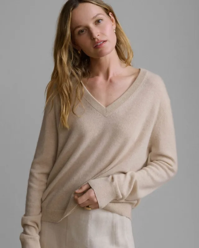 Flynn Cashmere V-Neck made by Jenni Kayne