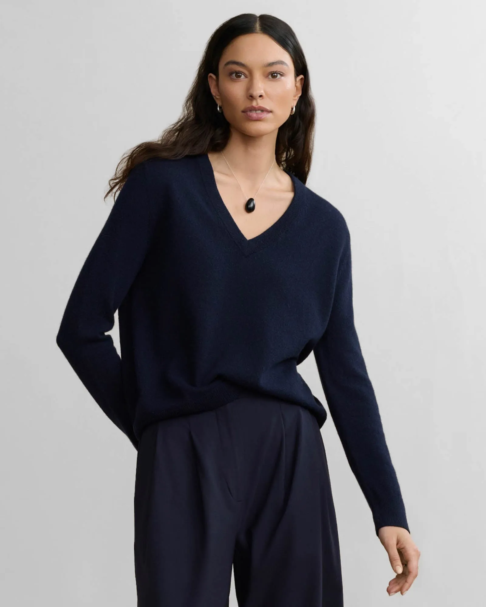 Flynn Cashmere V-Neck sold by TNT Fashion