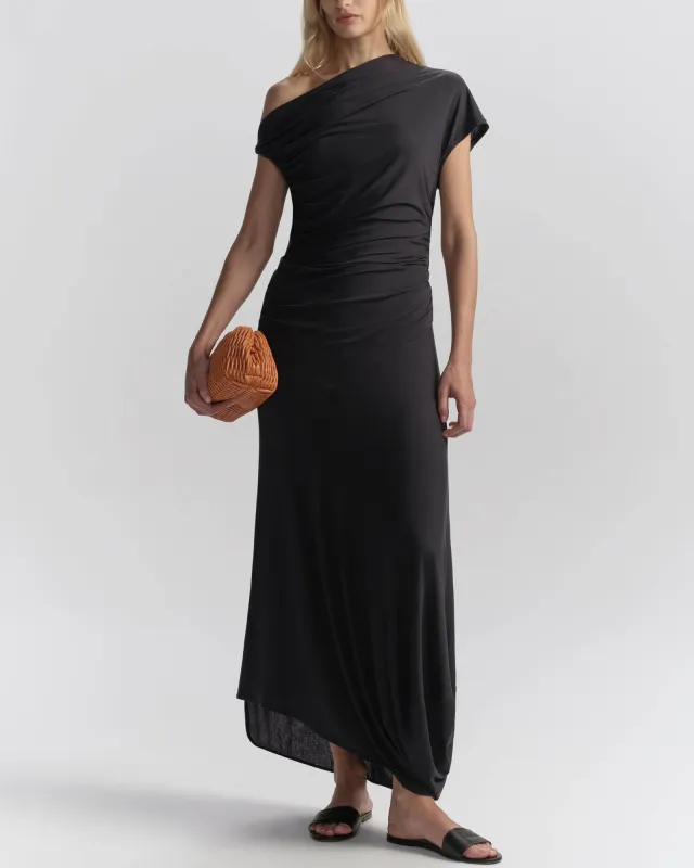 Halle One Shoulder Jersey Midi Dress made by A.L.C.