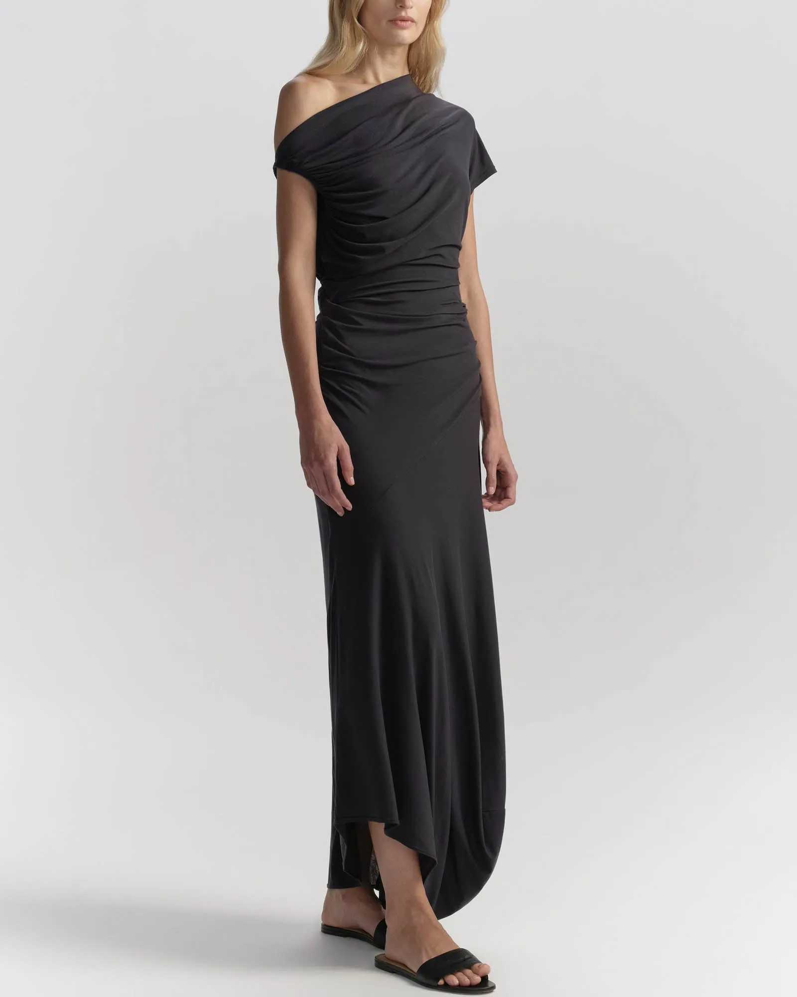 Halle One Shoulder Jersey Midi Dress sold by TNT Fashion product image thumbnail 4