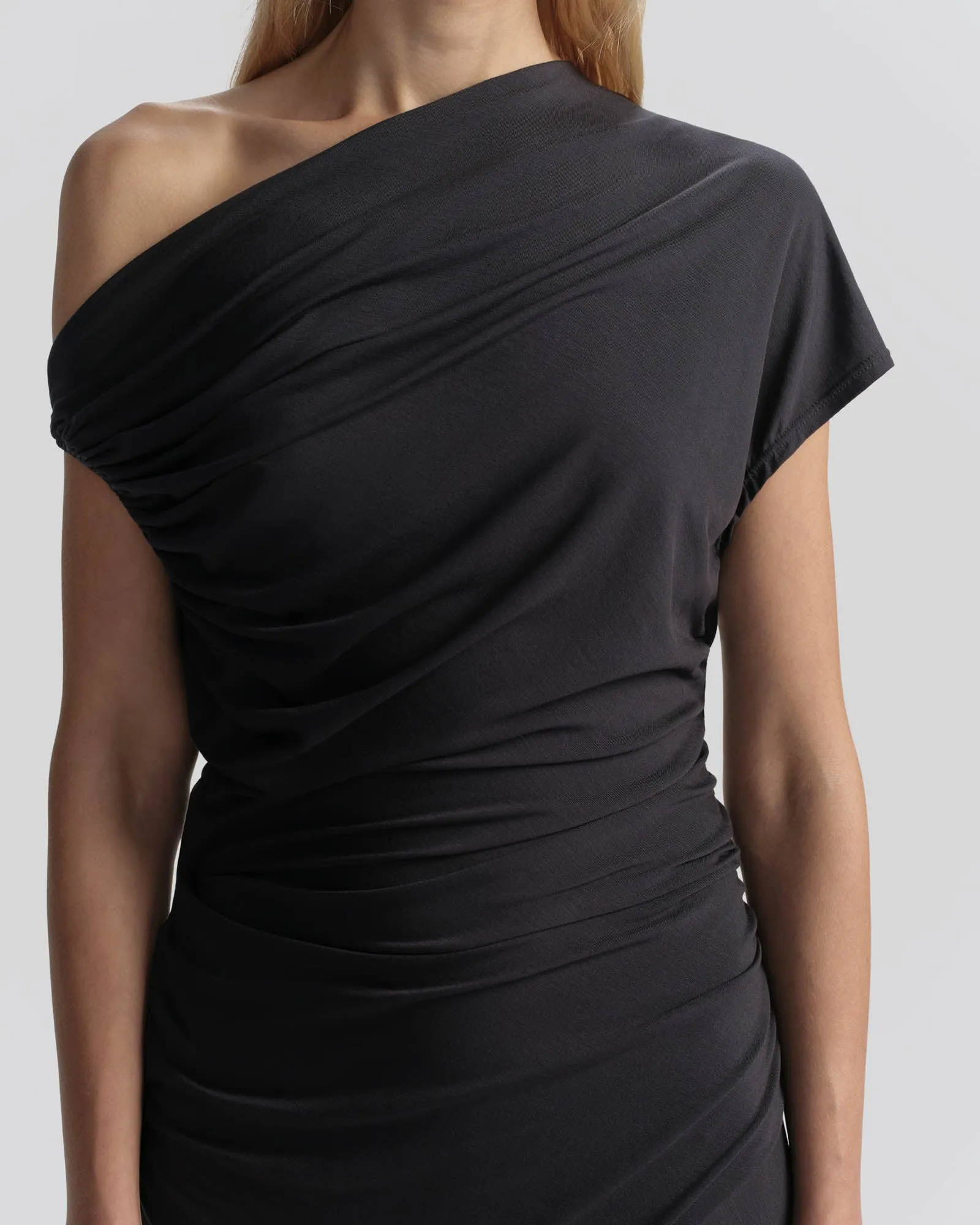 Halle One Shoulder Jersey Midi Dress sold by TNT Fashion product image thumbnail 5