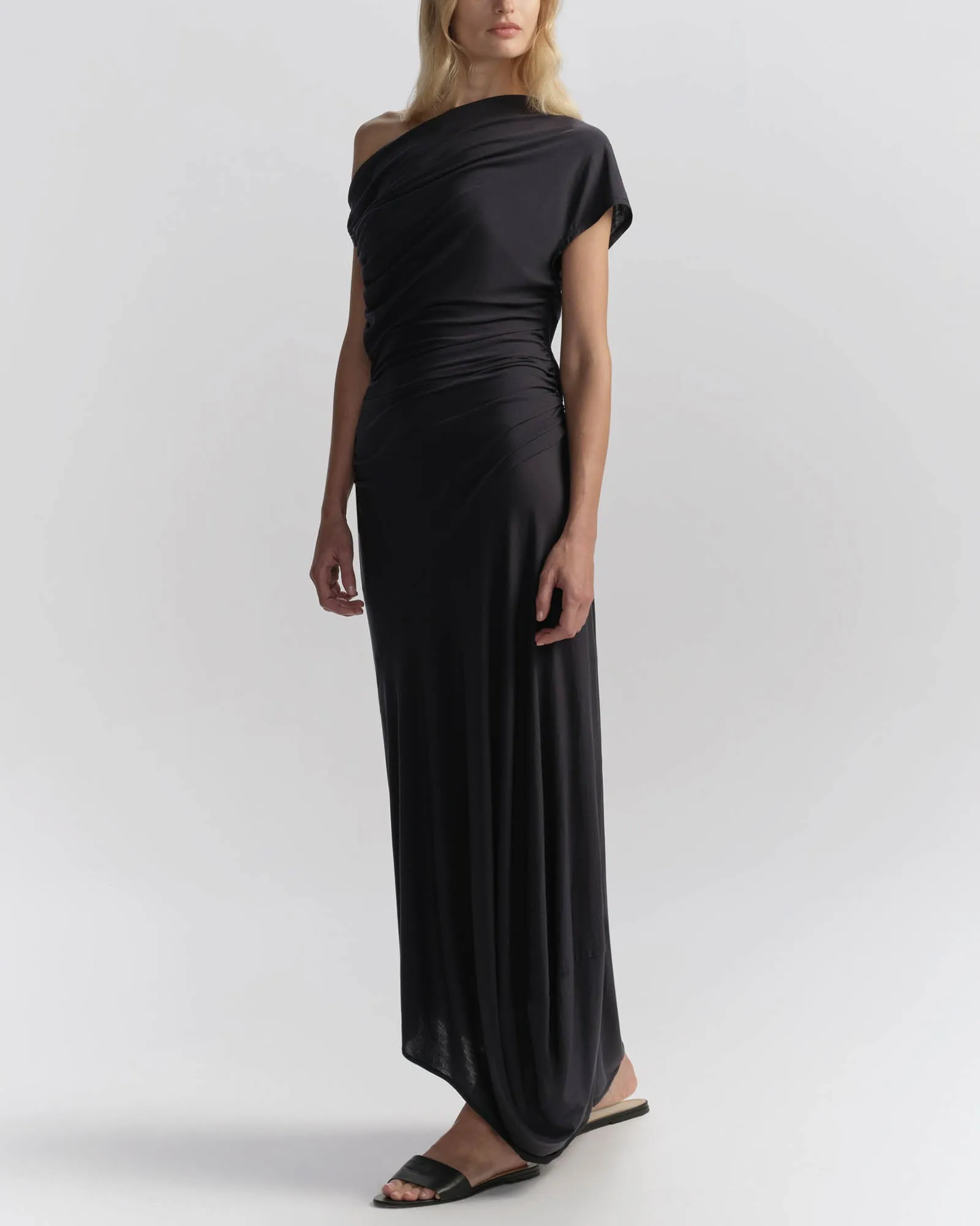 Halle One Shoulder Jersey Midi Dress sold by TNT Fashion product image thumbnail 3