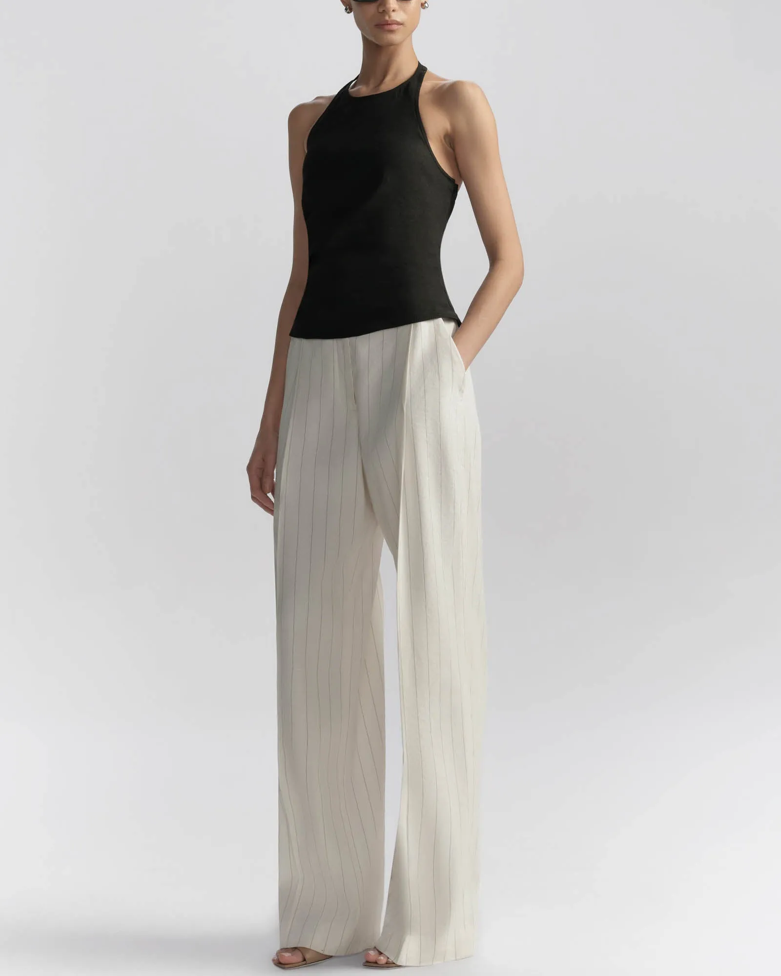 Sylvie Linen Halter Top sold by TNT Fashion product image thumbnail 2