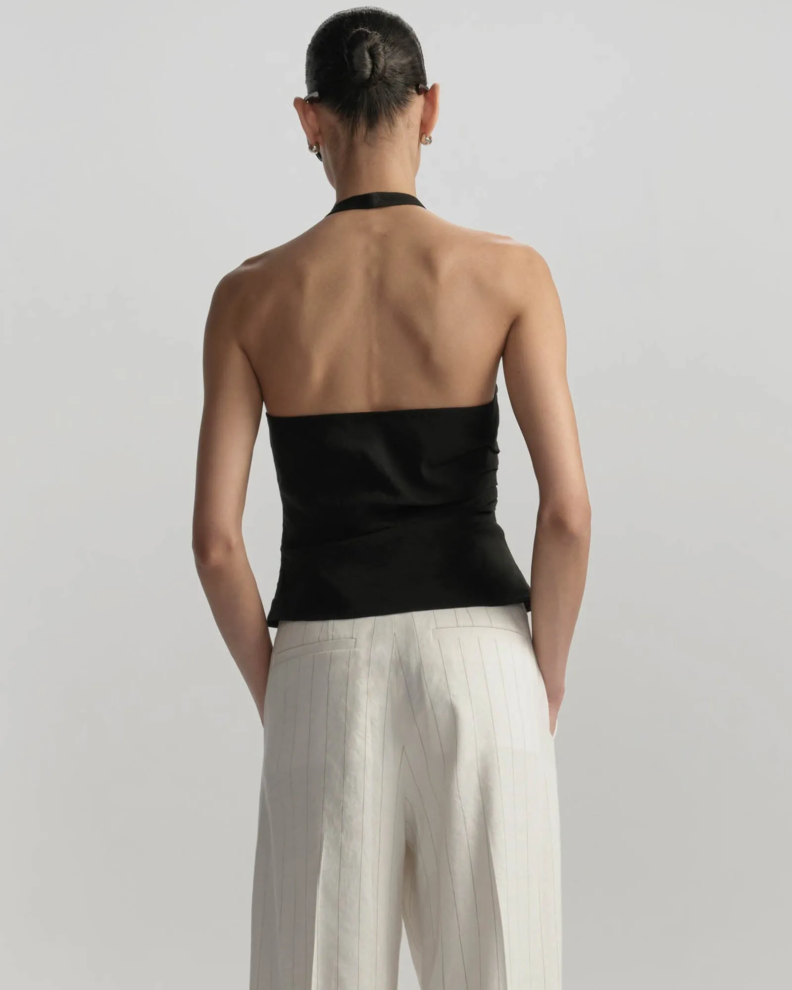 Sylvie Linen Halter Top sold by TNT Fashion product image thumbnail 3