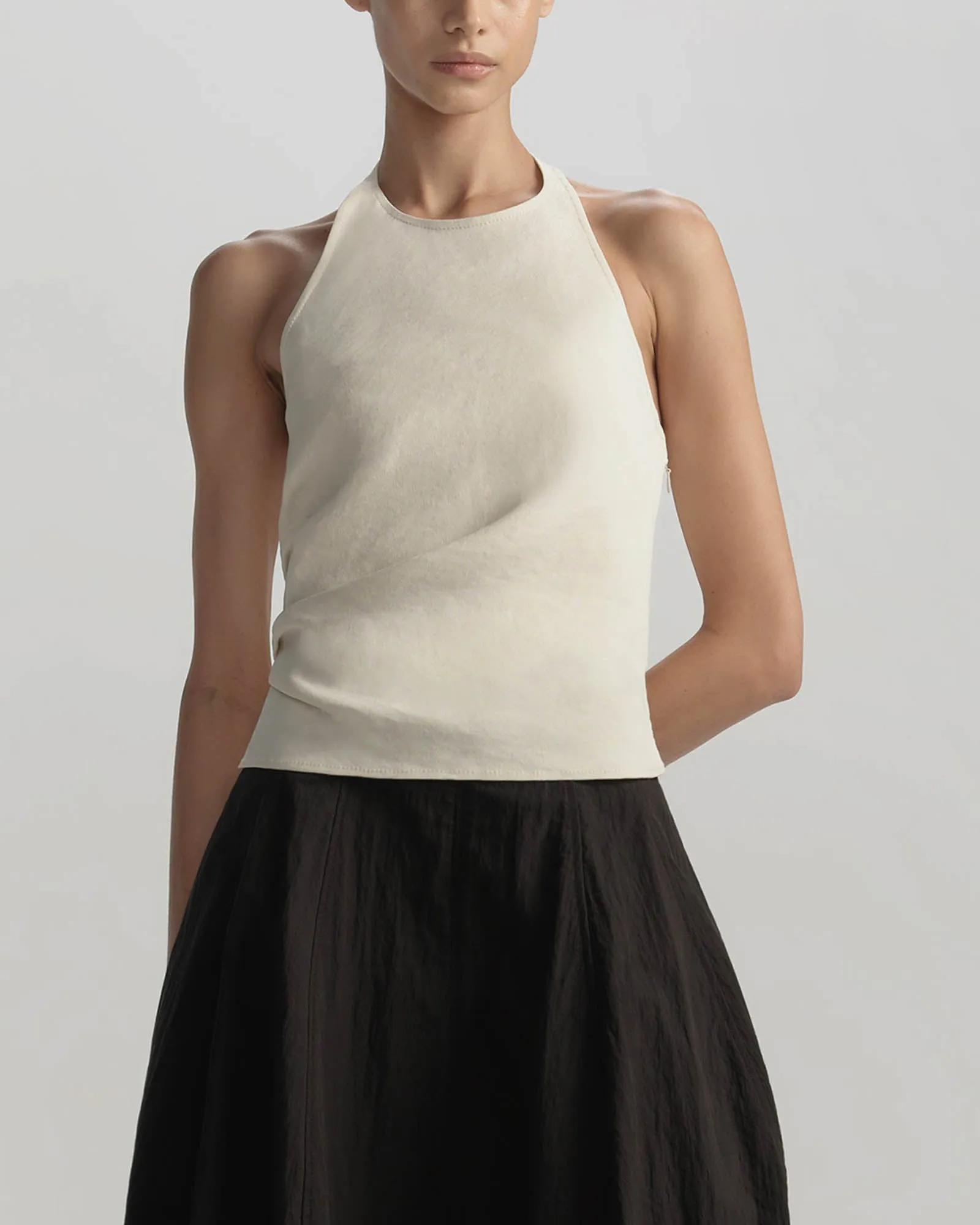 Sylvie Linen Halter Top sold by TNT Fashion